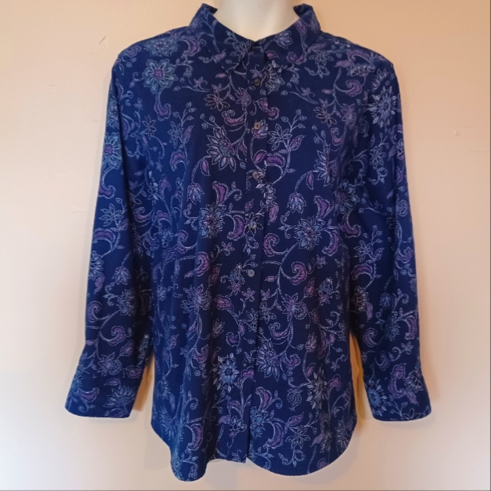 Floral Paisley-esque Button-down